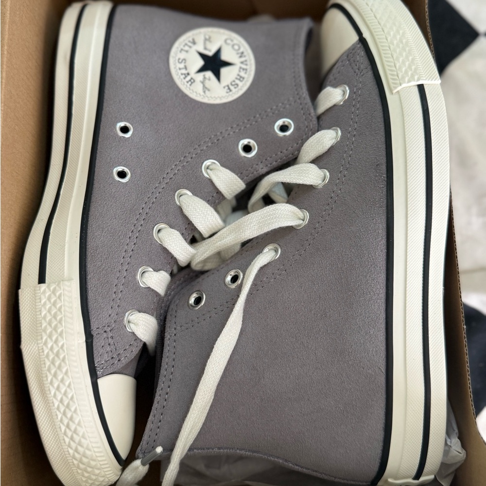Converse Light Gray Canvas High-Tops